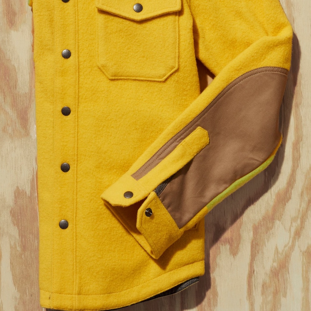 L.L.BEAN X TODD SNYDER WOOL SHIRT JACKET IN AMBER GOLD New w/ Tags! - Picture 2 of 4